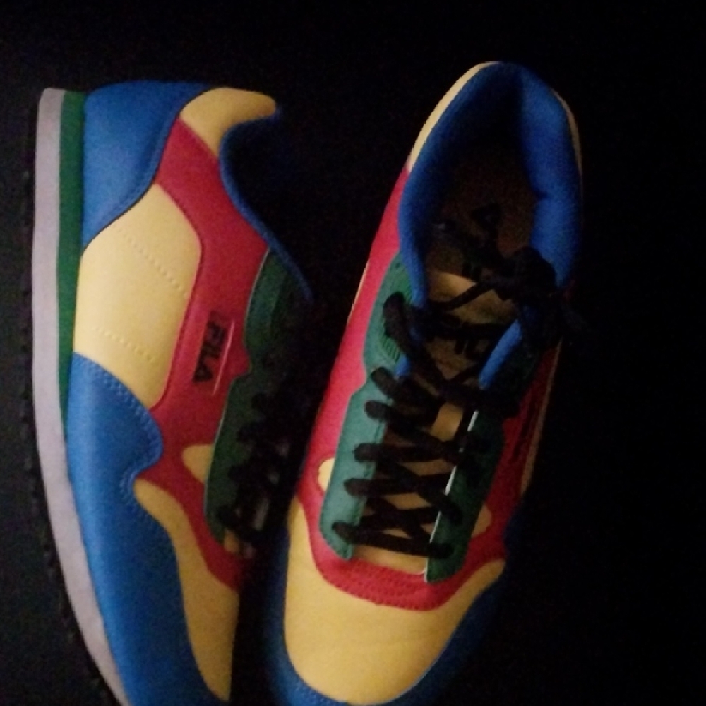 Fila Blue and Yellow Sneakers- No Box